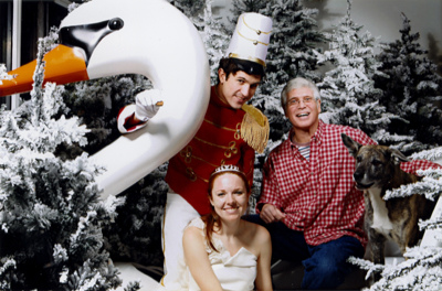 ONCE PERSUADED that this was ''GOOD'' SWAN, TD SETTLES DOWN for his X-MAS PORTRAIT