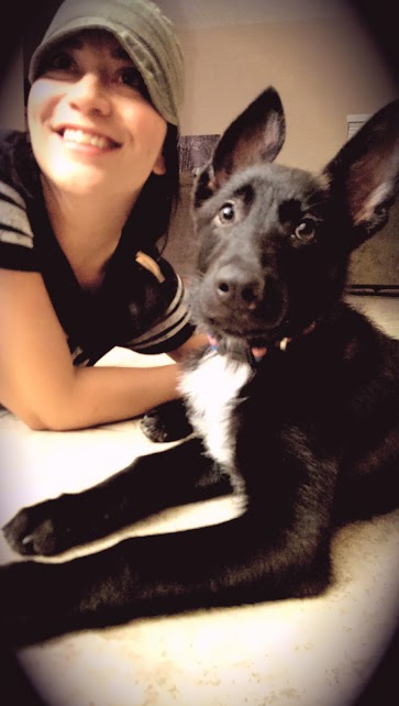 The Wife and our new pup Riley
