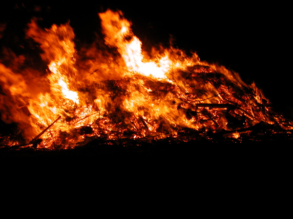 In parts of the Netherlands (and northern europe) it is tradition to have a large bonfire around easter